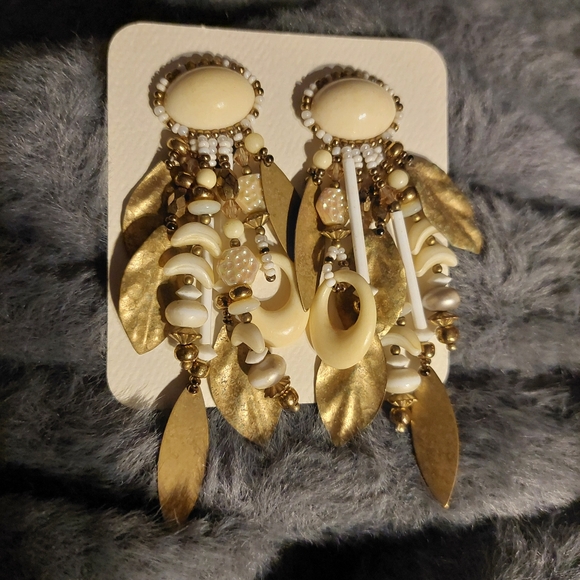 Vintage Chipita Semi Precious Earrings - Picture 2 of 4